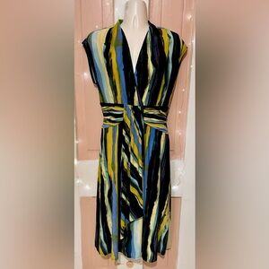 Multicolor Striped Women's Dress by Sangria